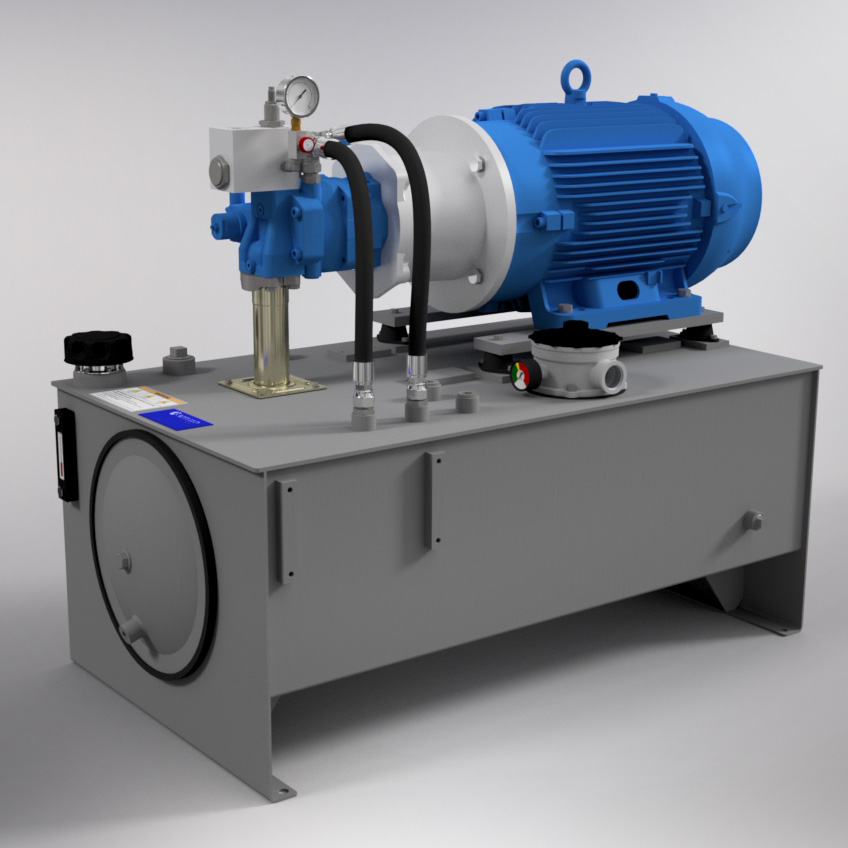 40 HP High-Pressure Hydraulic Power Unit