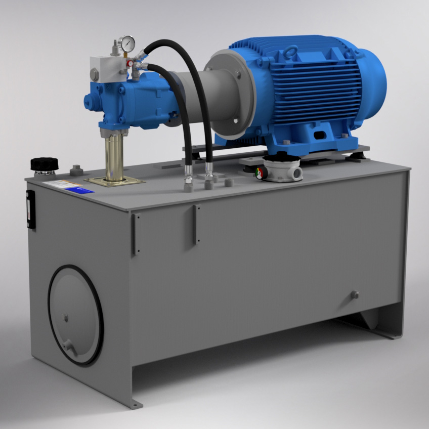 100 HP High-Pressure Hydraulic Power Unit